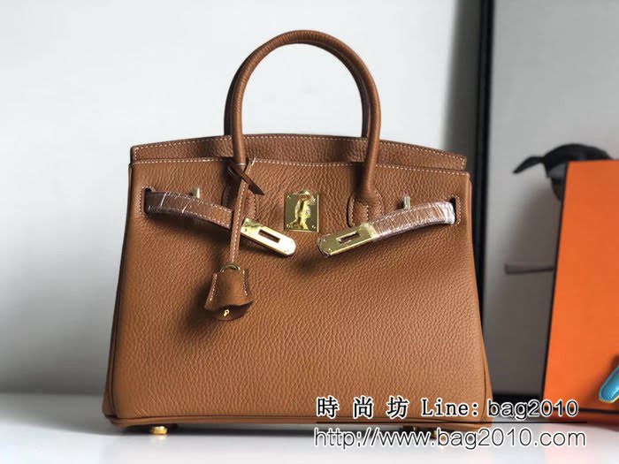 愛馬仕Hermes經典款荔枝紋軟牛皮鉑金包 百搭手提包 0AM1854